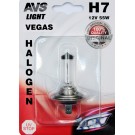 Лампа галогенная  H7 12V 55W (1шт в БЛИСТЕРЕ)  AVS Vegas
