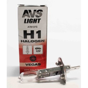 Лампа галогенная  H1 12V 55W (1шт) AVS Vegas